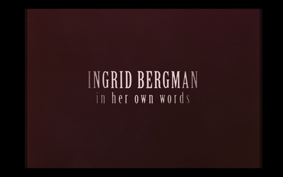 英格丽·褒曼口述实录剧照的剧照