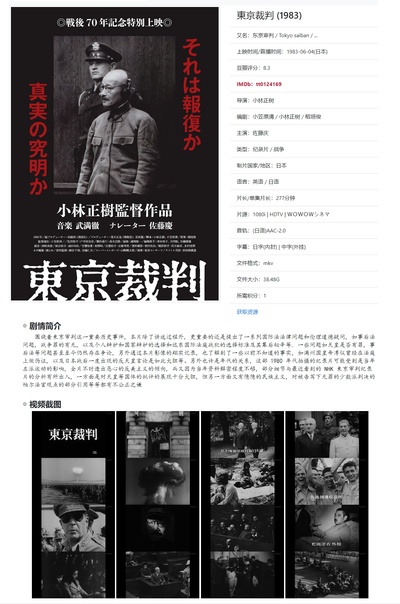 东京审判剧照的剧照