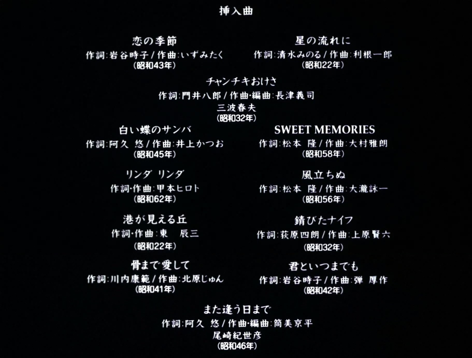 昭和歌谣大全集剧照的剧照