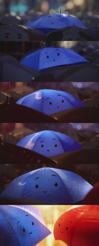 蓝雨伞之恋剧照的剧照