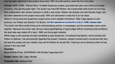 《超人复活》夭折记剧照的剧照