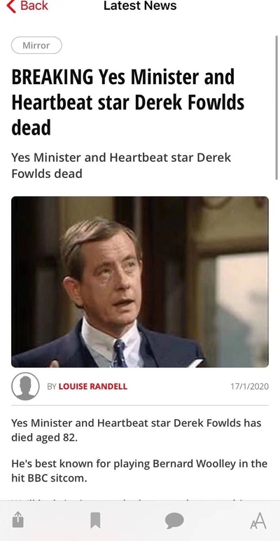 是，大臣 1984圣诞特辑剧照的剧照