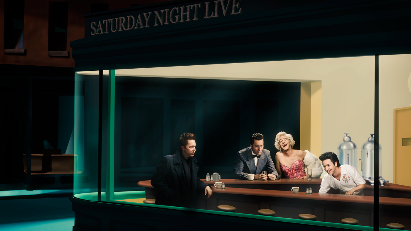 周六夜现场：爱德华·诺顿/加奈儿·梦奈剧照的剧照