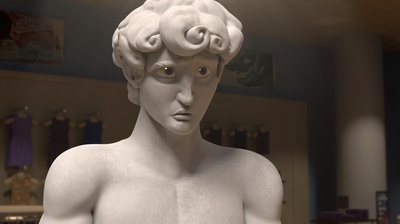 雕塑大卫的出逃剧照的剧照