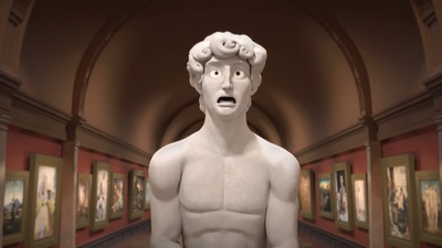 雕塑大卫的出逃剧照的剧照