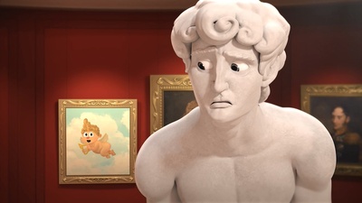 雕塑大卫的出逃剧照的剧照