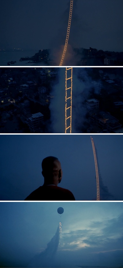 天梯：蔡国强的艺术剧照的剧照