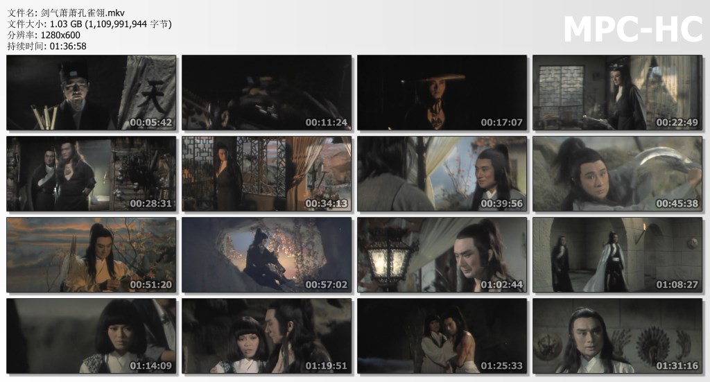 剑气萧萧孔雀翎剧照的剧照