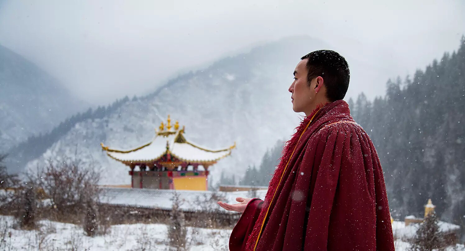 被阳光移动的山脉剧照的剧照