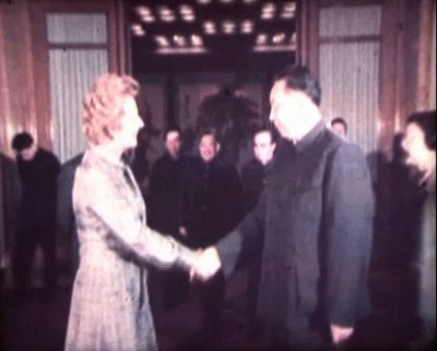 华国锋主席会见英国保守党领袖撒切尔夫人剧照的剧照