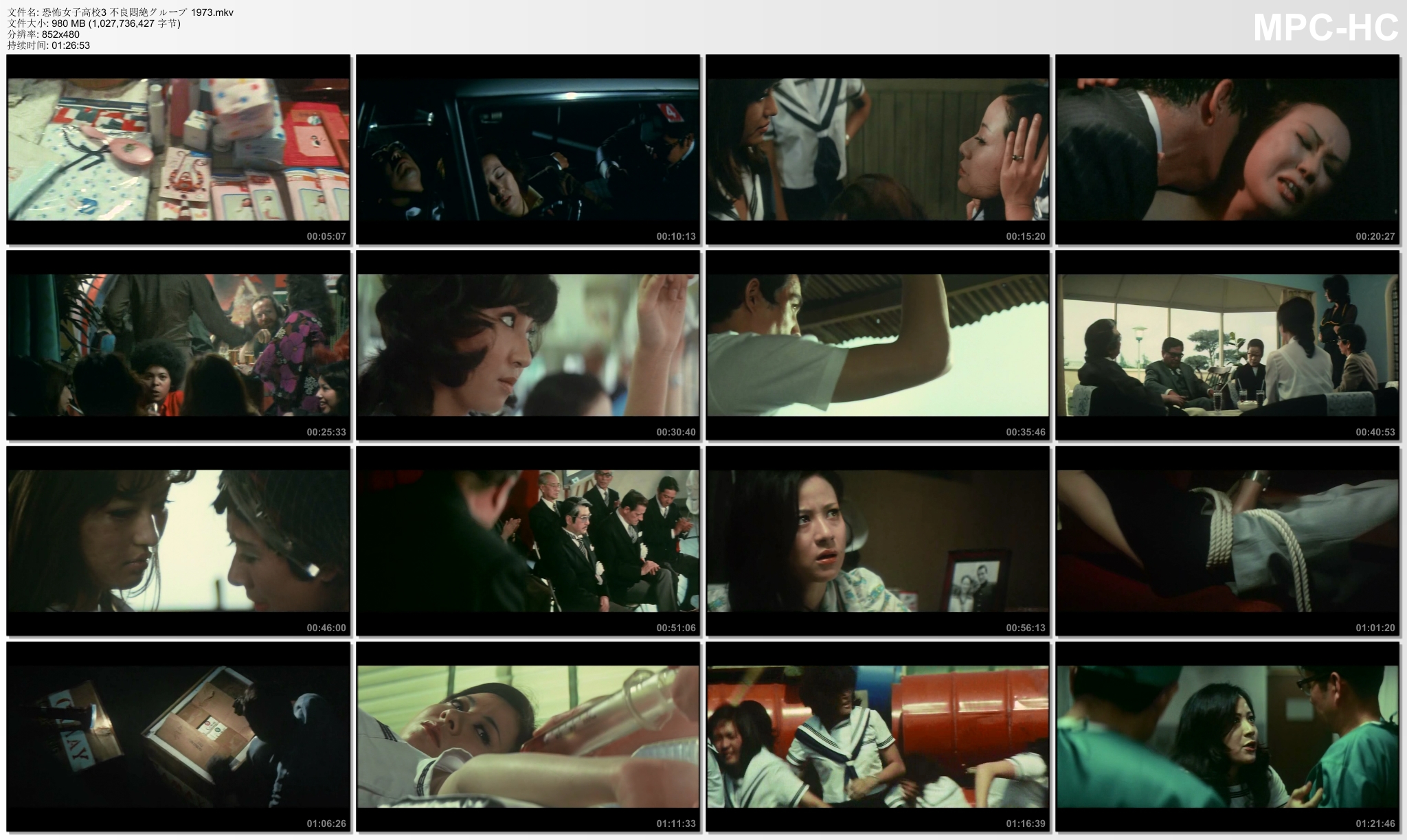 恐怖女子高校之不良闷绝剧照的剧照