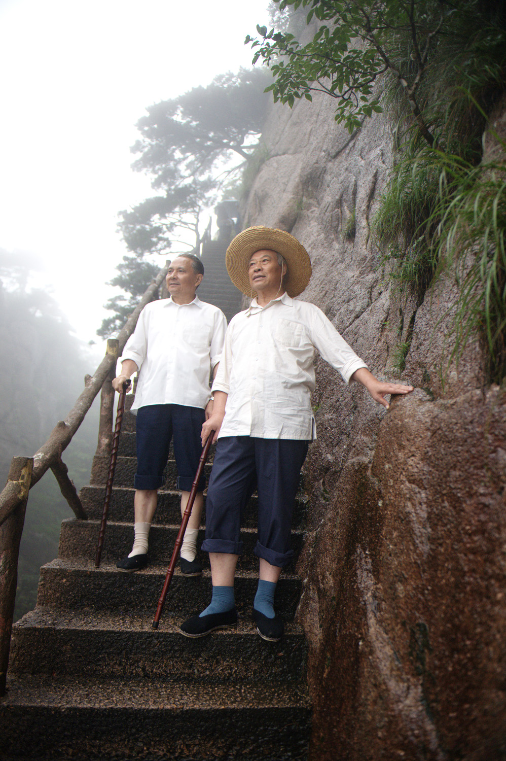 邓小平登黄山剧照的剧照