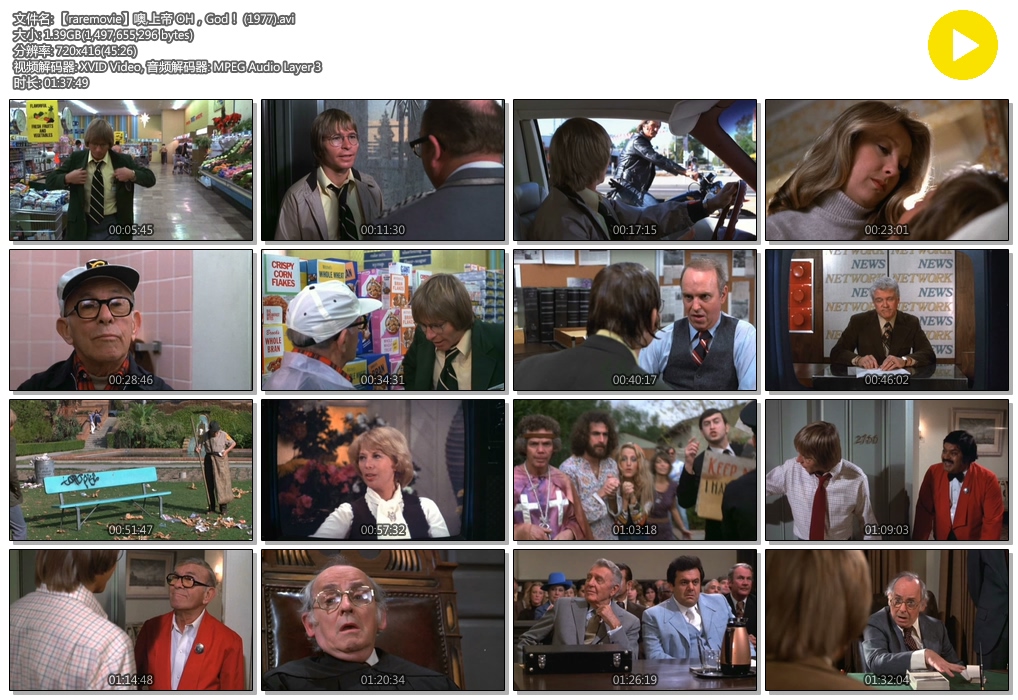 噢,上帝剧照的剧照