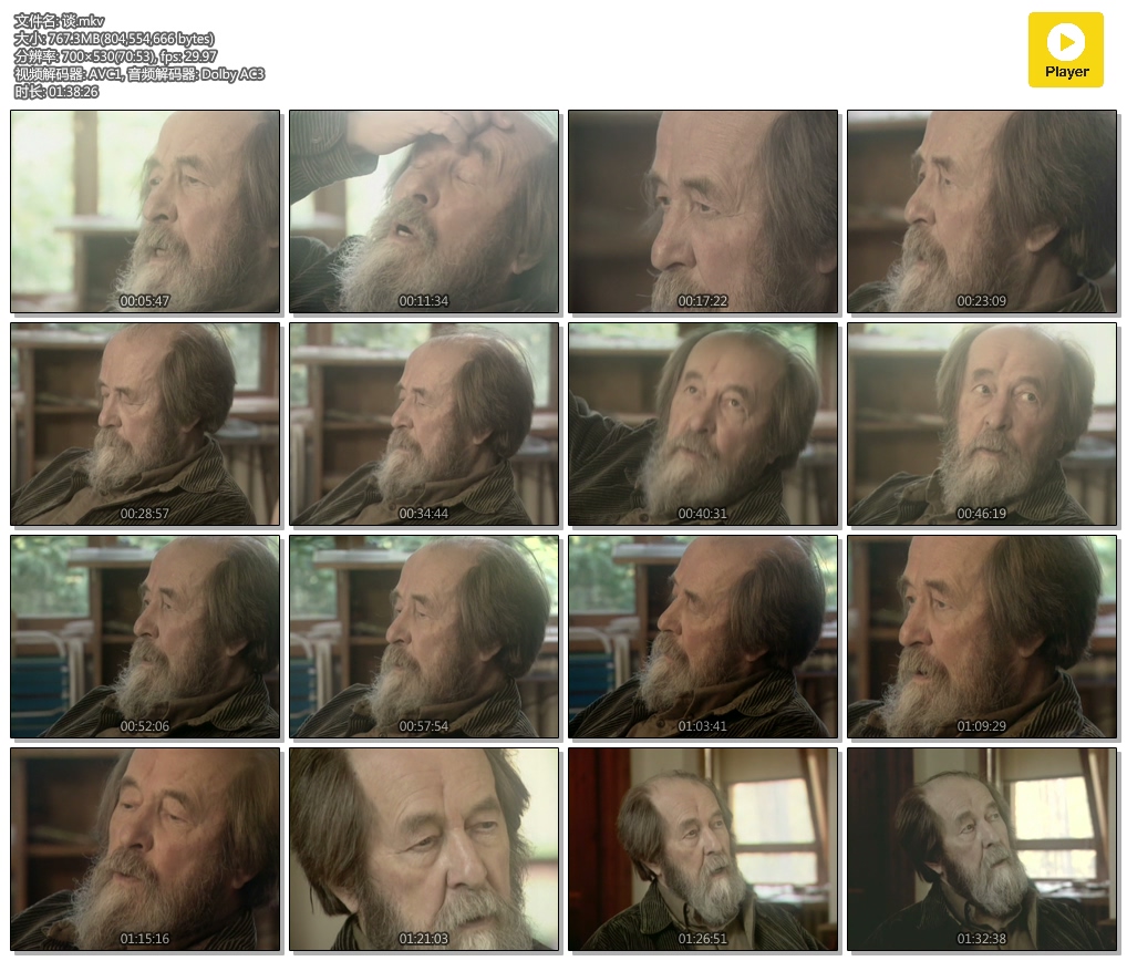 对话索尔仁尼琴剧照的剧照