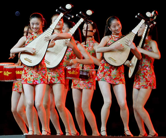 张艺谋讲述北京奥运会开幕式剧照的剧照