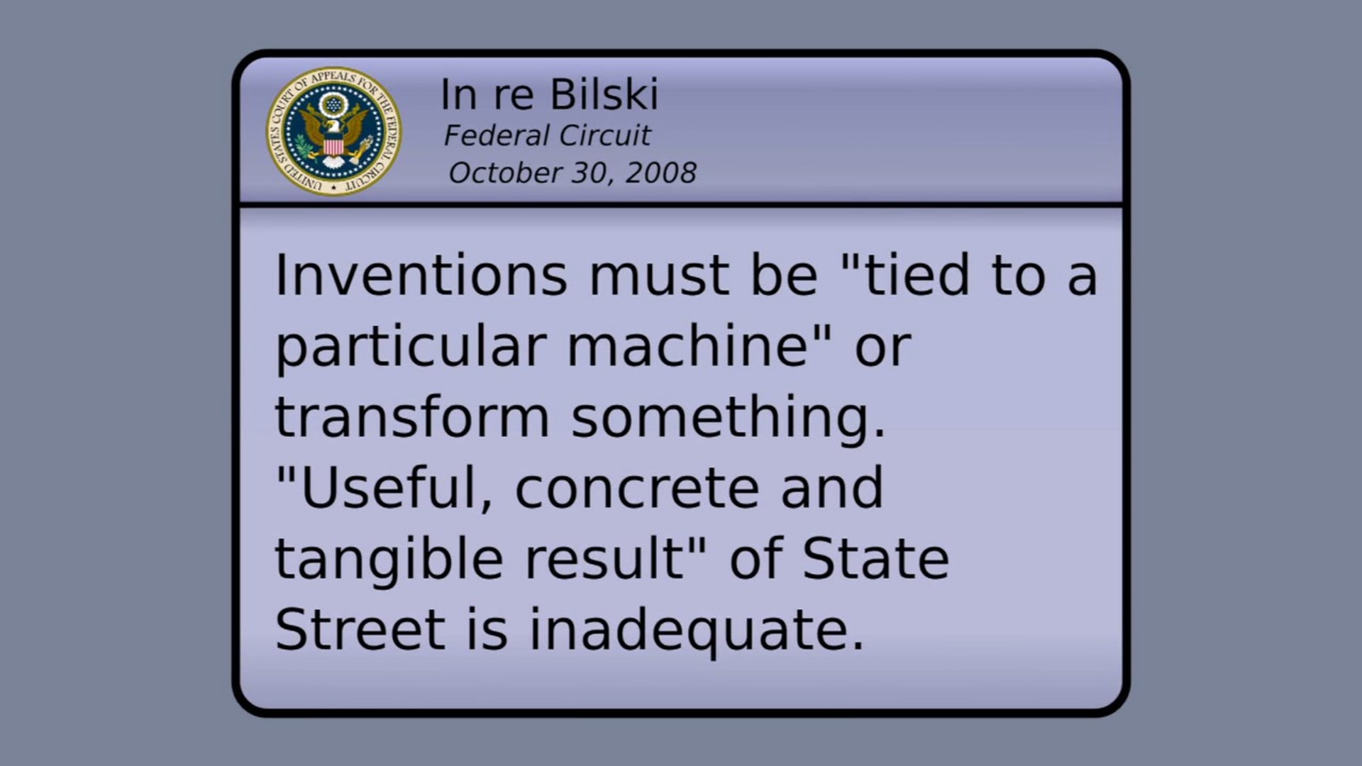 专利的荒谬性：软件专利如何破坏专利体系剧照的剧照