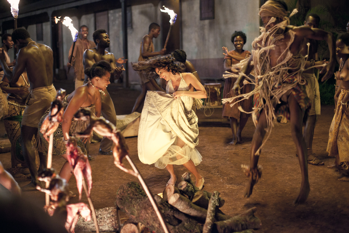 雪中的棕榈树剧照的剧照