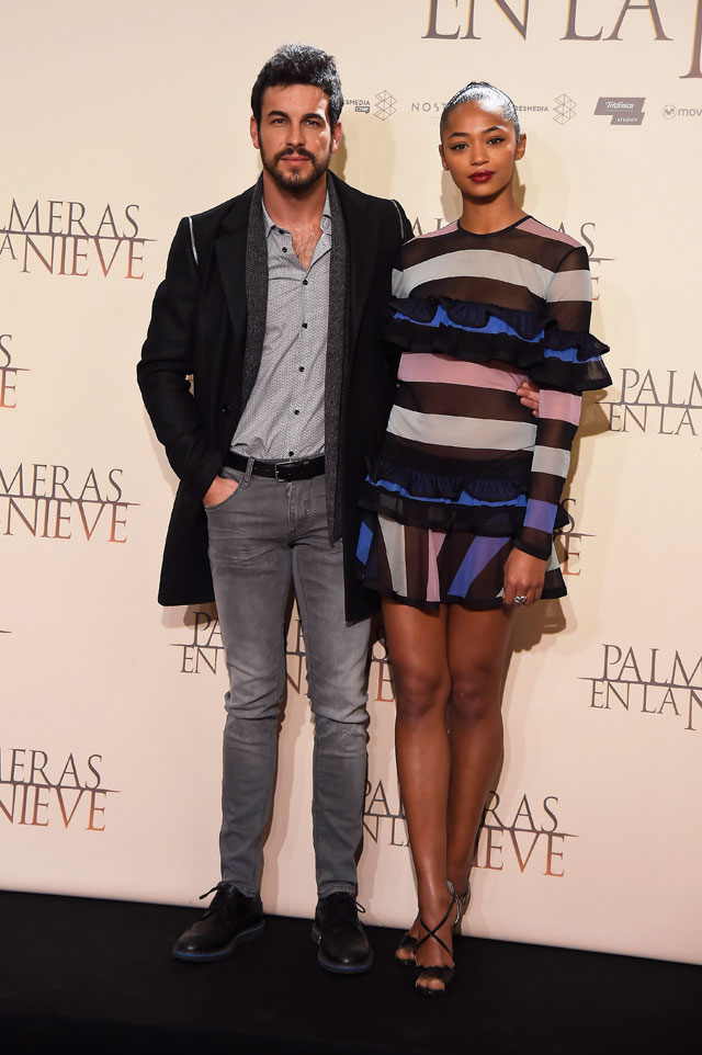 雪中的棕榈树剧照的剧照