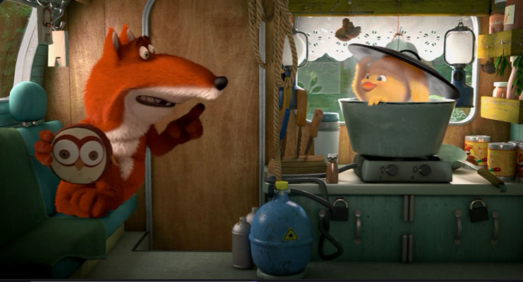 没有耳朵的兔子和两只耳朵的小鸡剧照的剧照