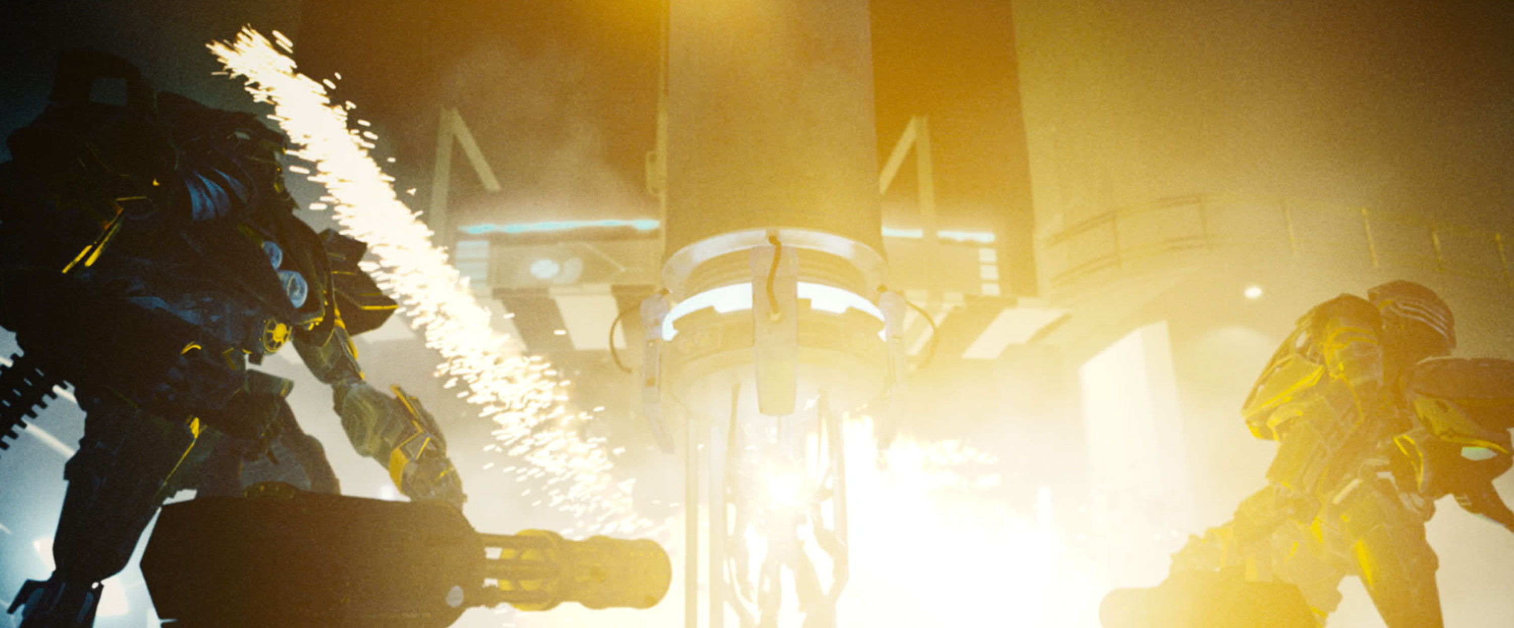 男人转化出机器人铠装剧照的剧照