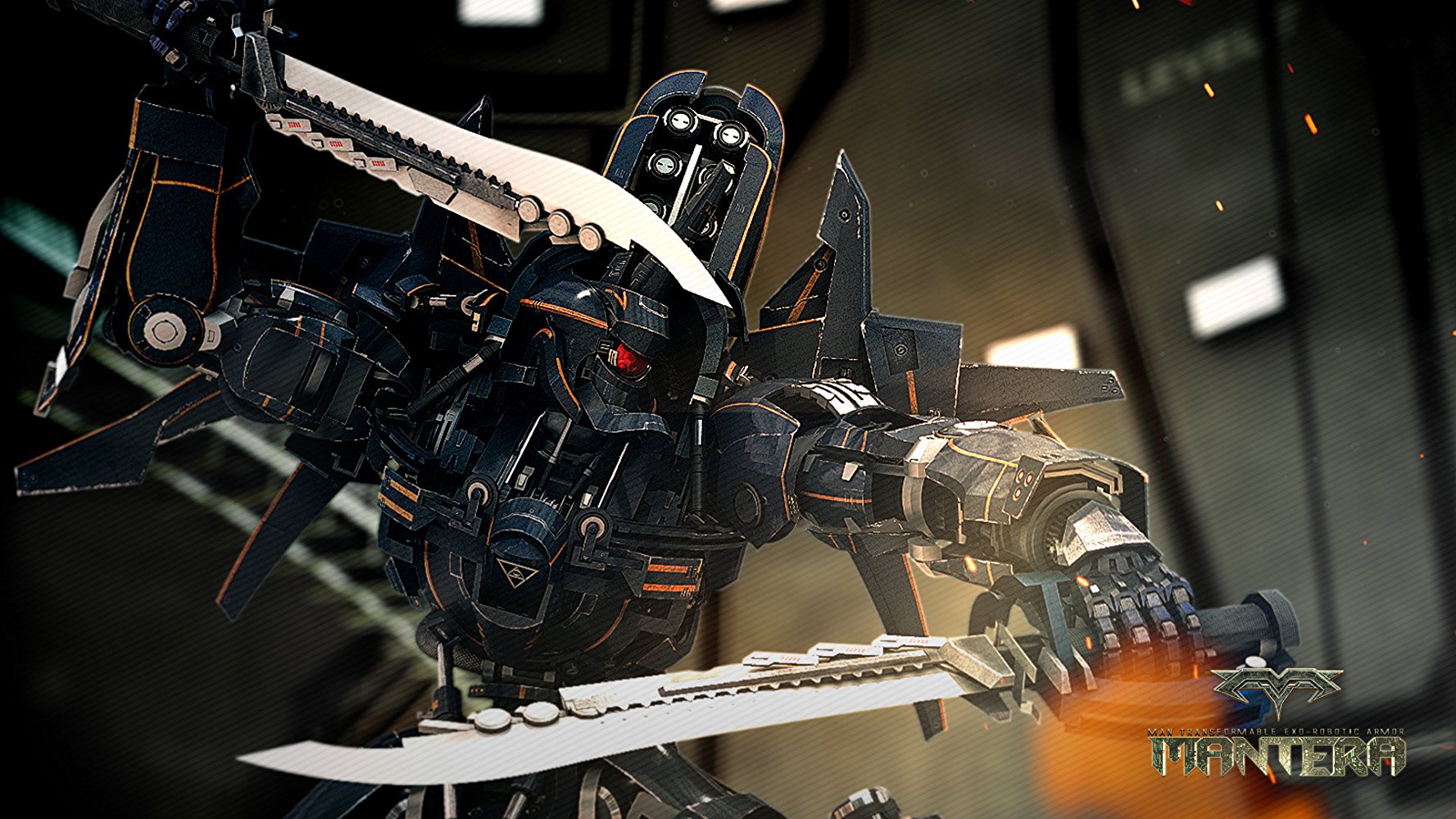 男人转化出机器人铠装剧照的剧照