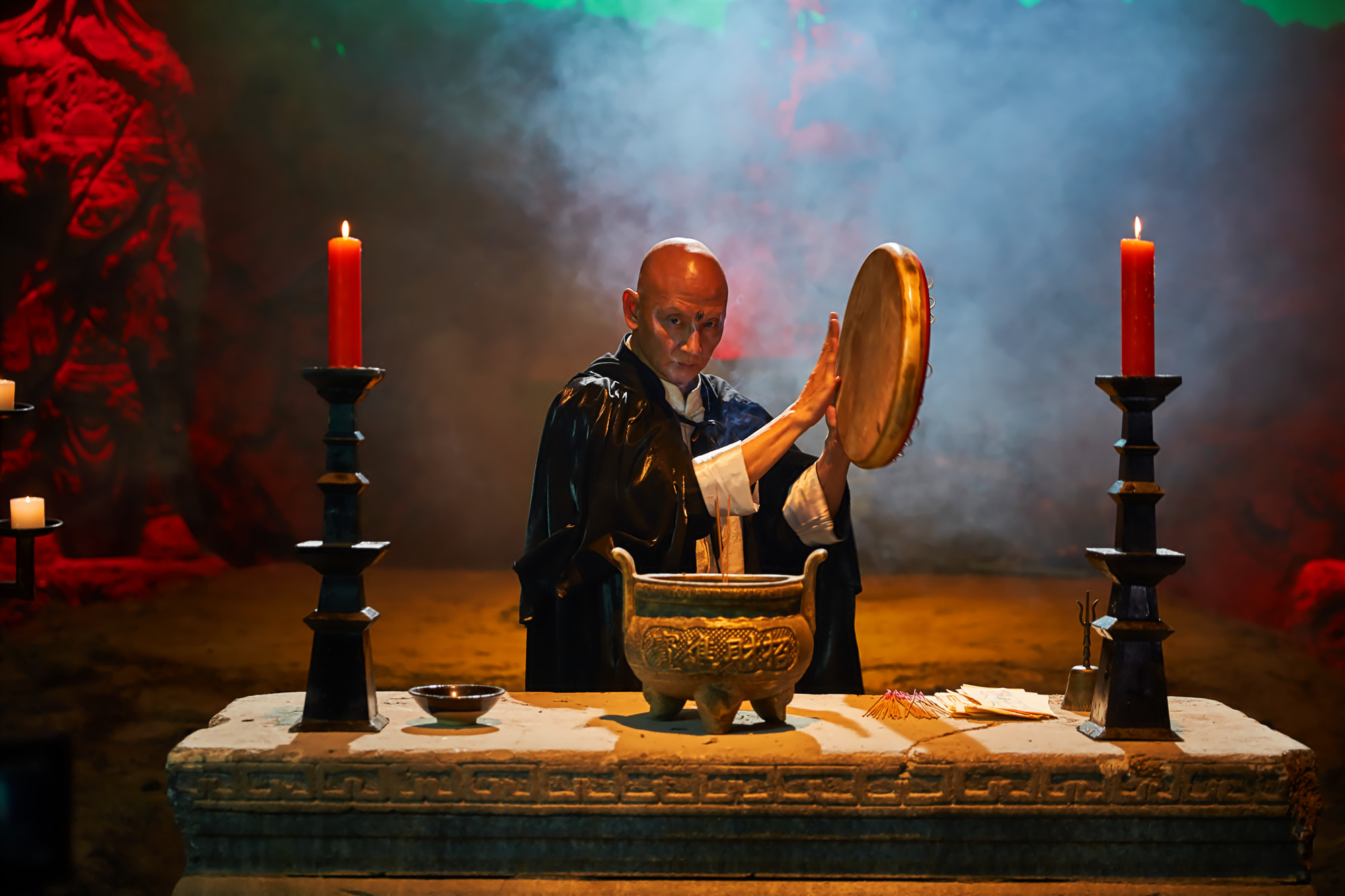 斗法五湖镇剧照的剧照