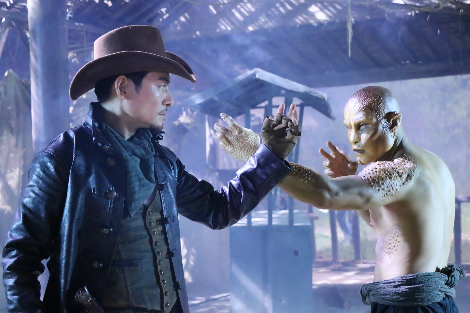 斗法五湖镇剧照的剧照