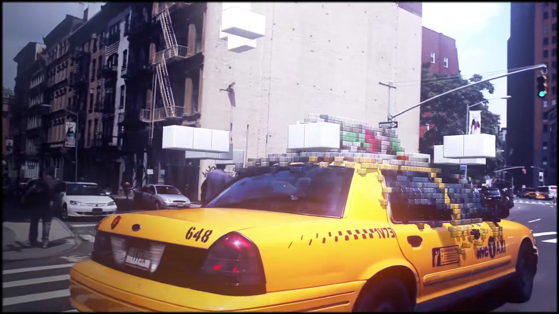 像素入侵剧照的剧照