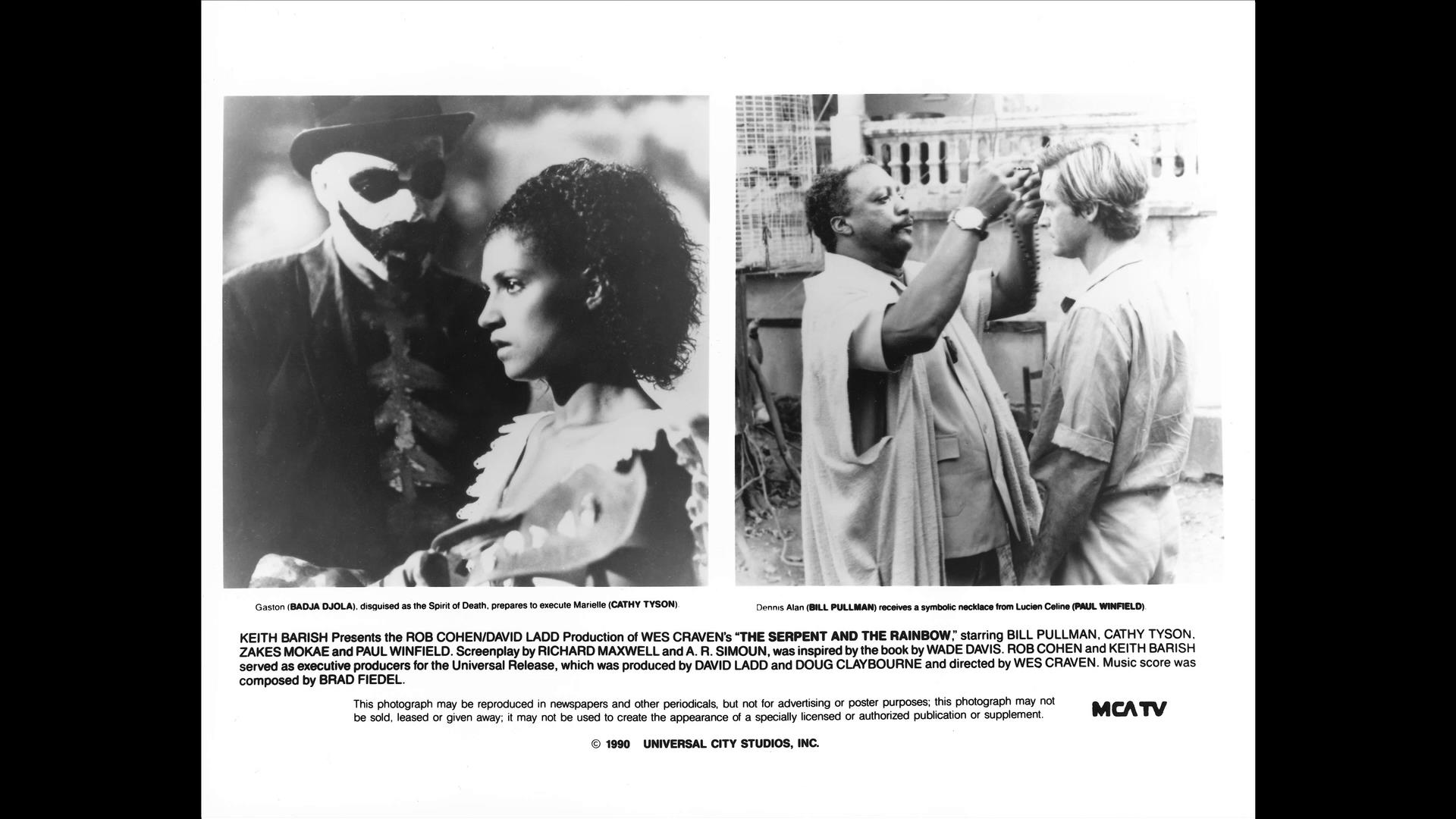 蛇与彩虹剧照的剧照