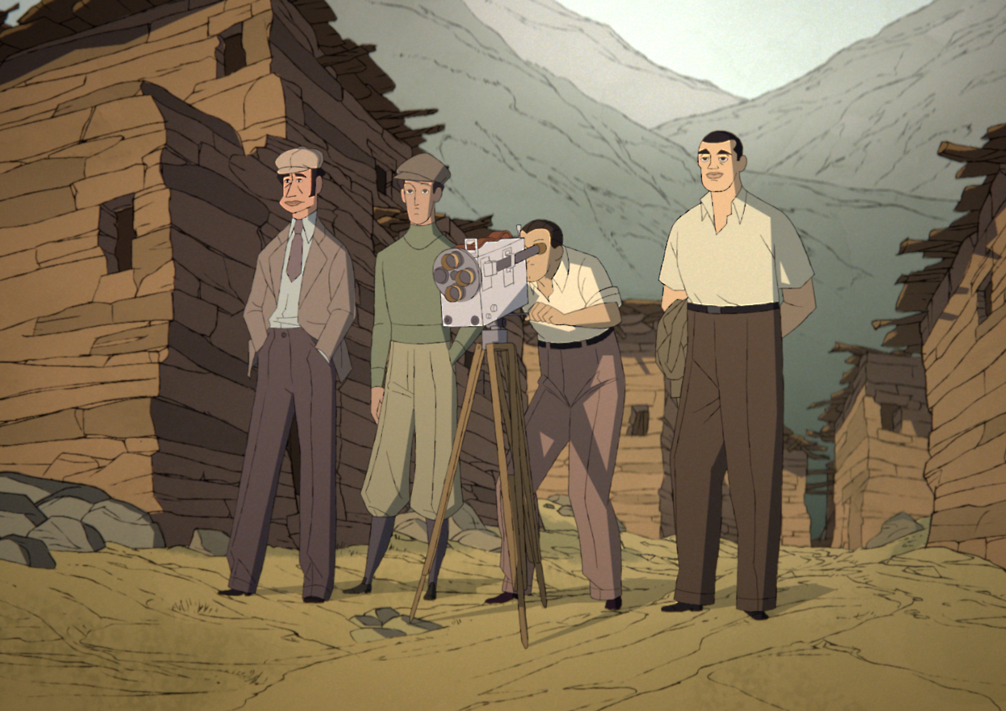 布努埃尔在神龟迷宫中剧照的剧照