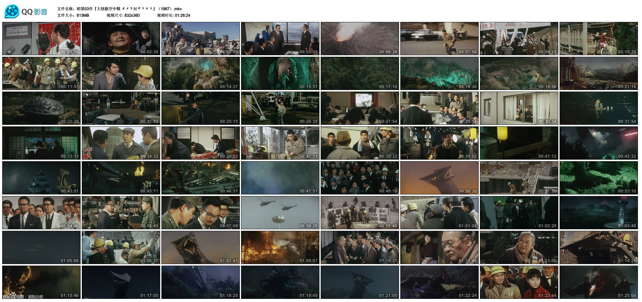 大怪兽空中战 加美拉对混沌鸟剧照的剧照