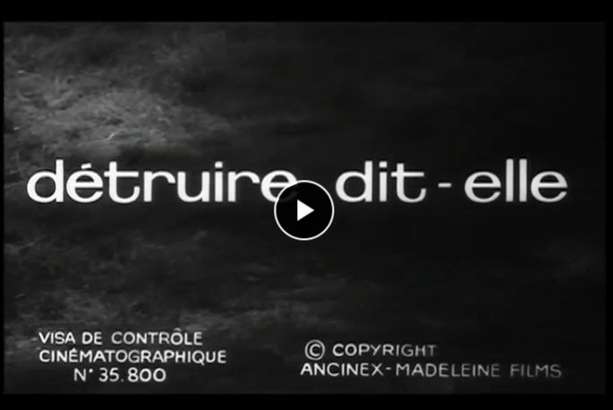 毁灭，她说。剧照的剧照