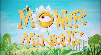 修剪草坪的小黄人剧照的剧照