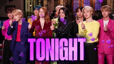 周六夜现场：艾玛·斯通/防弹少年团剧照的剧照