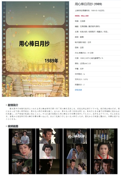 杉良太郎時代劇スペシャル 用心棒日月抄剧照的剧照