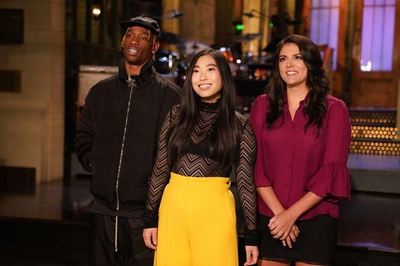 周六夜现场：奥卡菲娜/特拉维斯·斯科特剧照的剧照