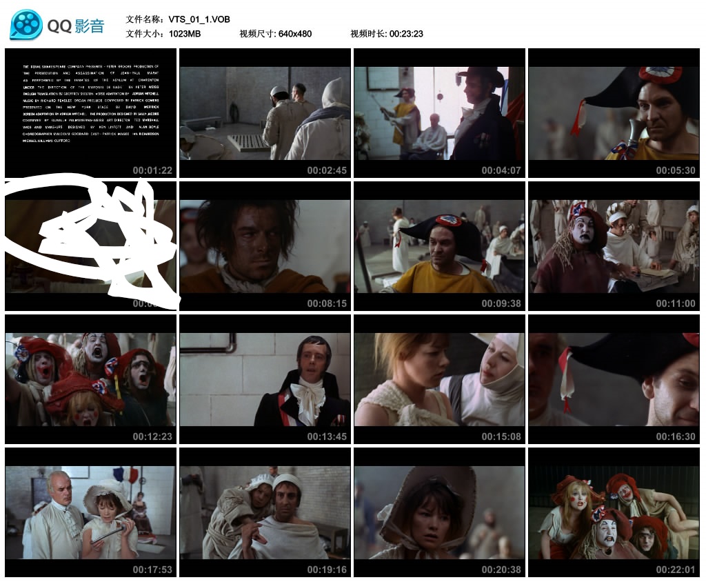 马拉/萨德剧照的剧照