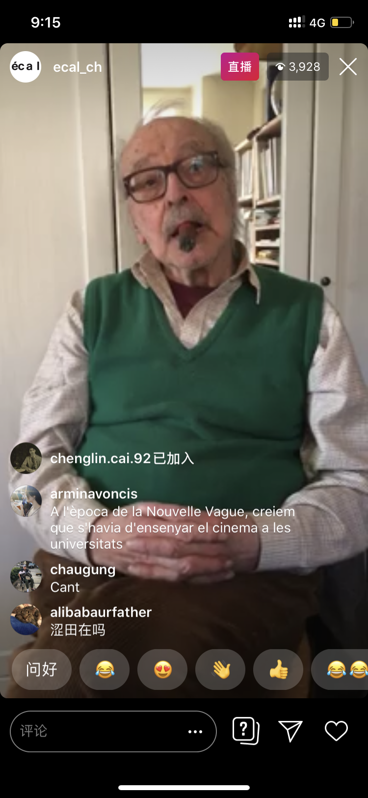 戈达尔直播实录：新冠疫情时期的影像剧照的剧照