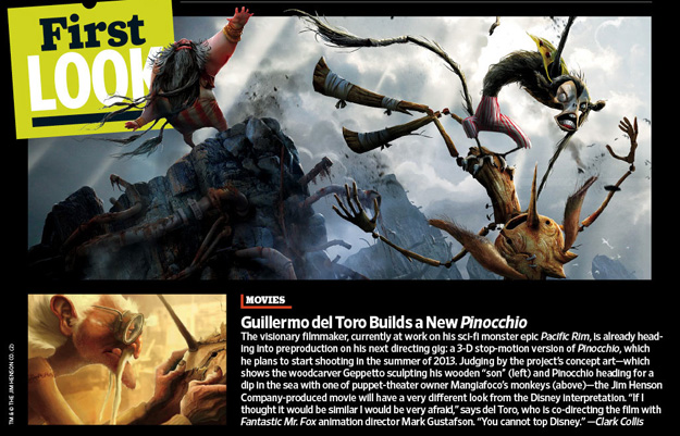 吉尔莫·德尔·托罗的匹诺曹剧照的剧照